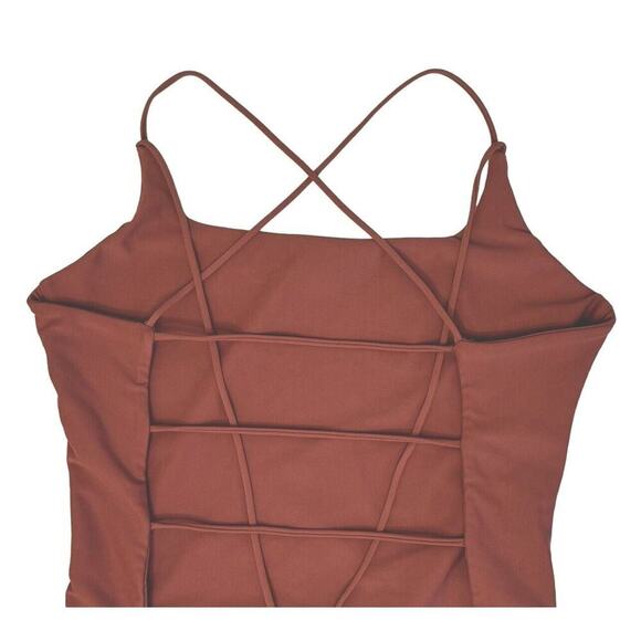 MIKOH KILAUEA One Piece Terracotta Clay Swimsuit Bathing Suit Sz Small NEW! - Picture 8 of 10